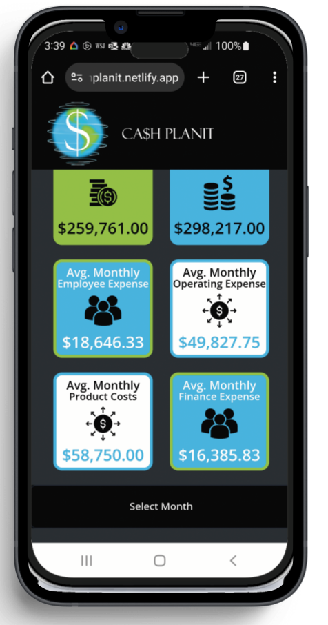 Mobile Annual Dashboard